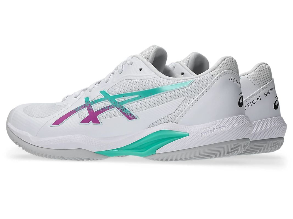 Мужские теннисные кроссовки Asics Solution Swift FF 2 Clay - white/digital sakura