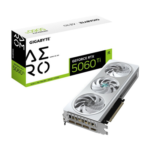 Видеокарта GIGABYTE GeForce RTX 5060 TI AERO OC (GV-N506TAERO OC-8GD)