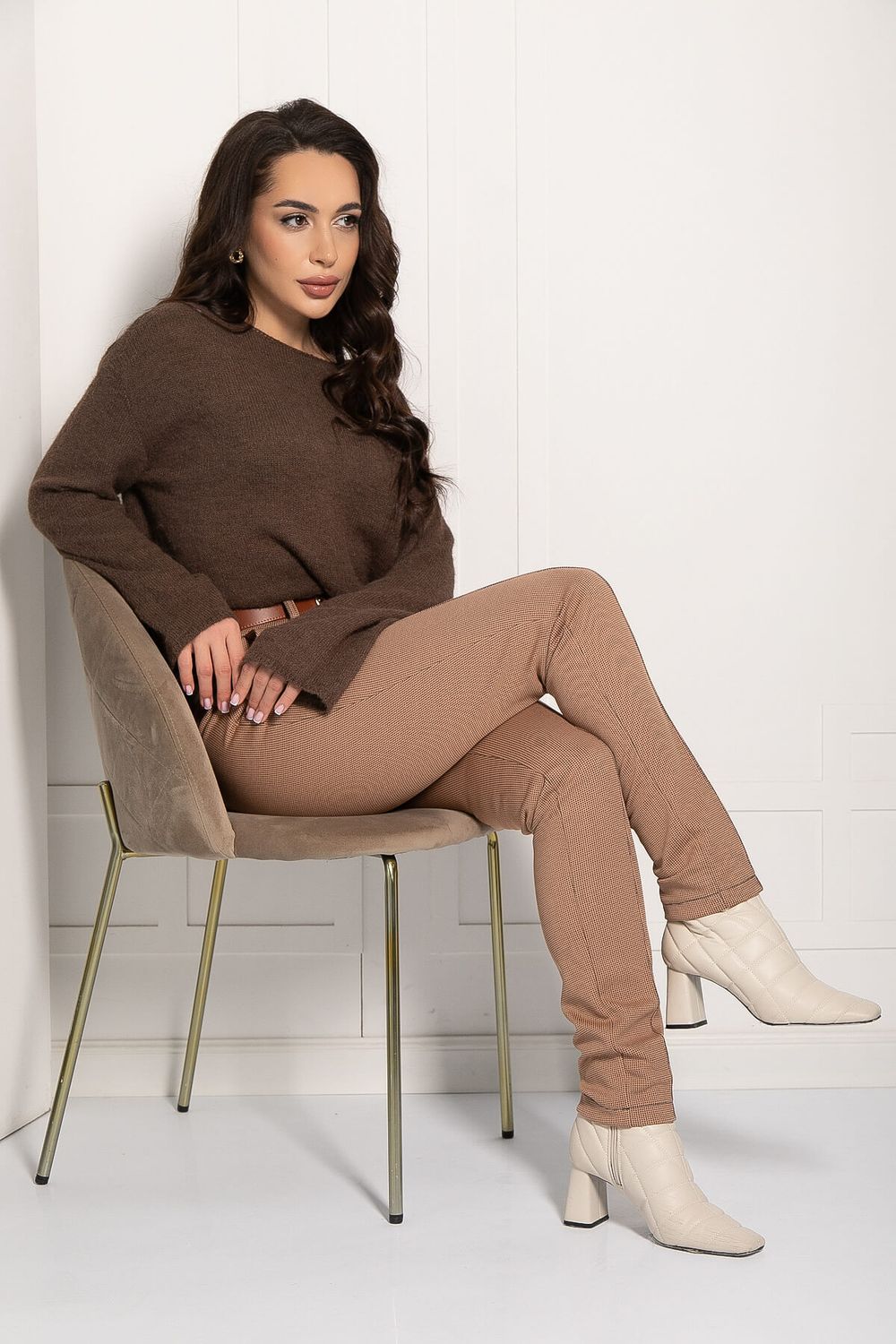 Брюки Тенденция стиля (песочные) Б12686-13 LT Collection