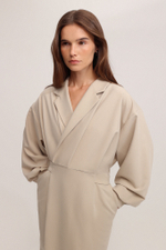 Платье миди со складками