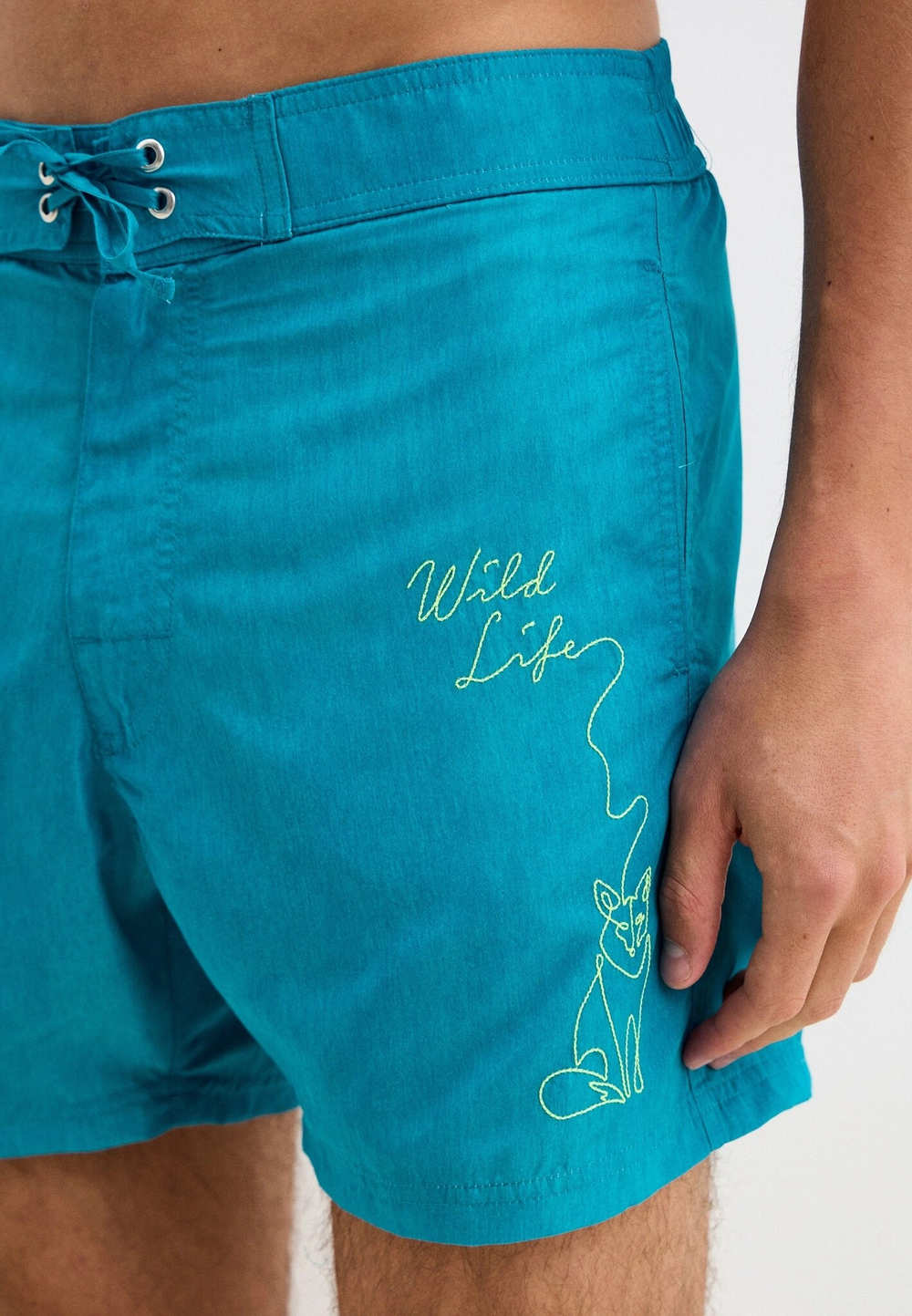 Мужские пляжные шорты бирюзовый