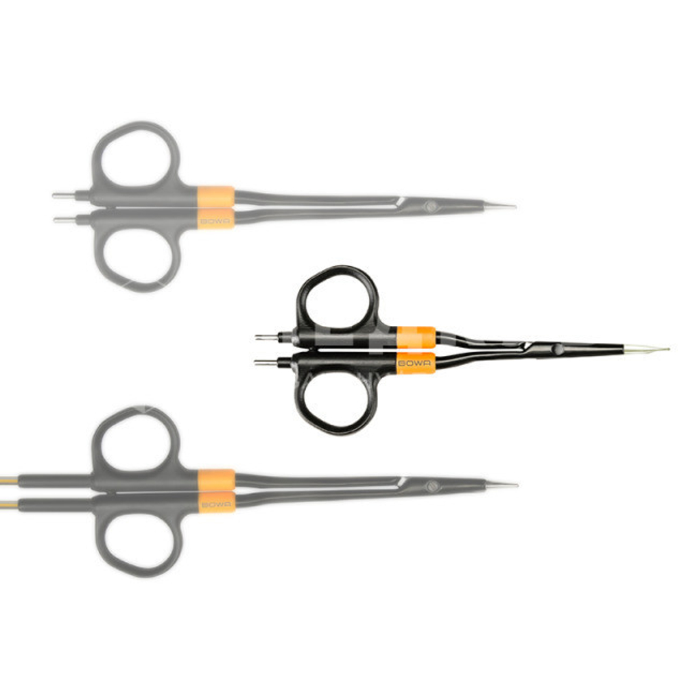 Ножницы биполярные изогнутые остроконечные BOWA BiZZER Stevens 180 мм, без кабеля