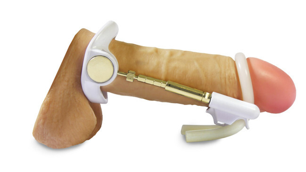 Аппарат для увеличения пениса Andro-Penis Extender Blue (Цвет: синий с серебряным)