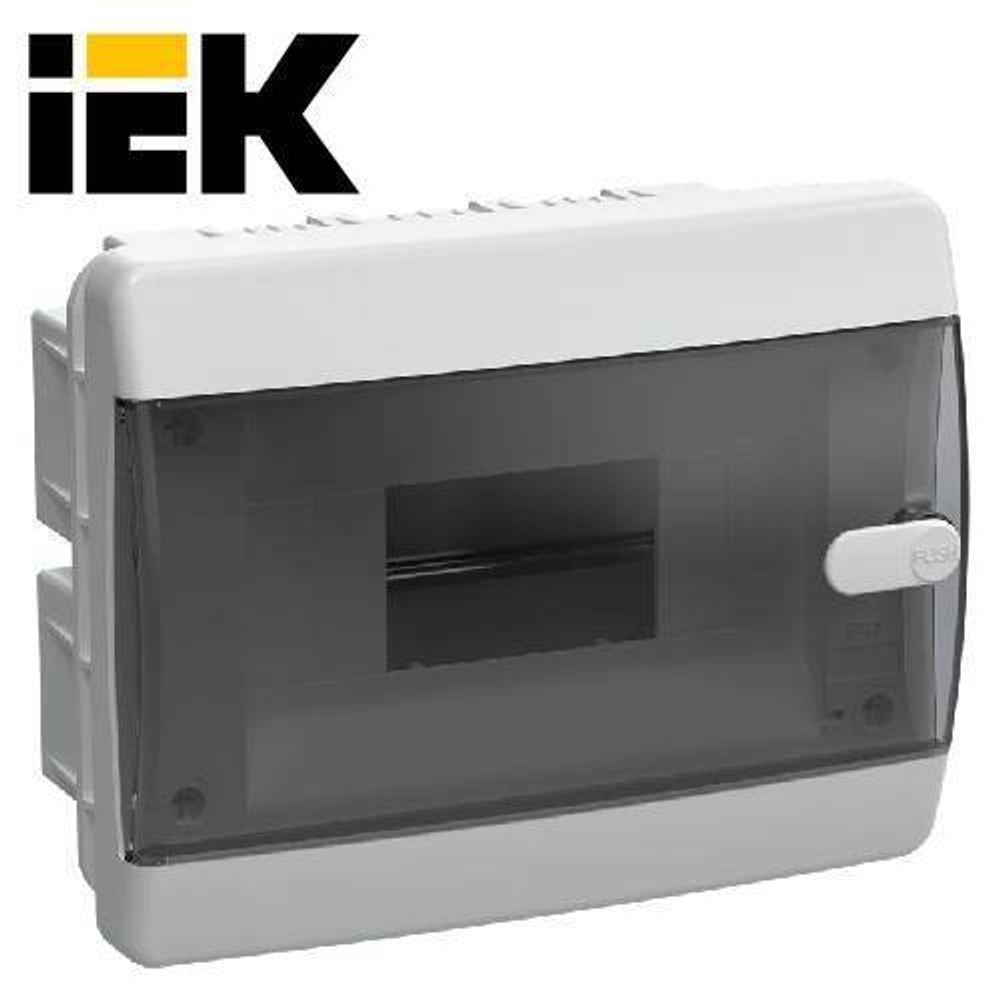 UNION Compact Корпус пластиковый ЩРВ-П-8 IP41 прозрачная дверь IEK