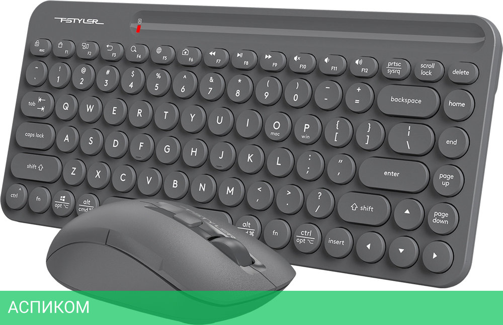 Набор периферии A4Tech Fstyler Air2 серый (FG3200)