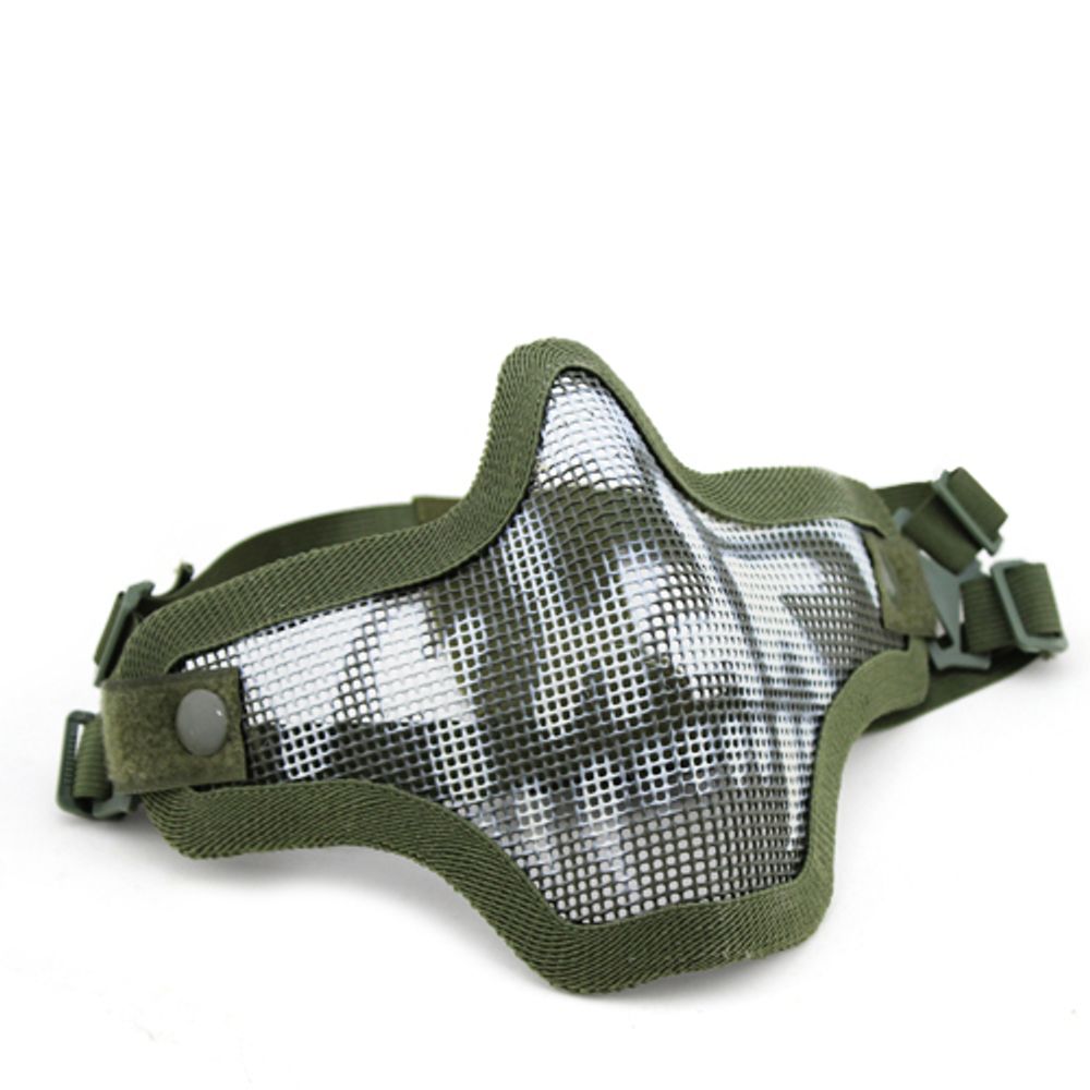 Маска защитная WoSporT с двойным ремнём Olive