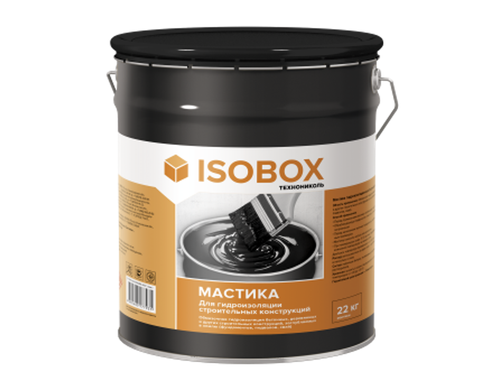 ISOBOX мастика кровельная 22кг, кг