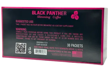 Black Panther растворимый Кофе для похудения с быстрым эффектом