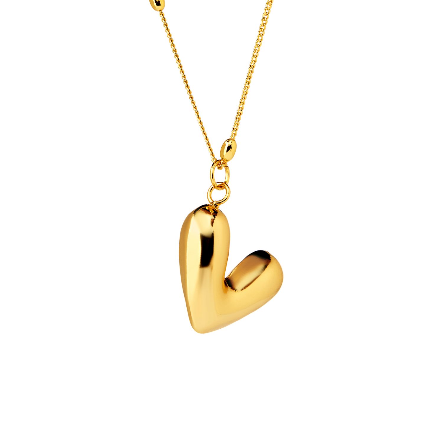 Колье Chic Heart Necklace - Gold
