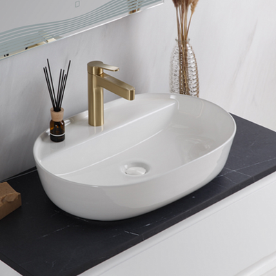 Умывальник накладной, овальный, белый, Point Виктория 51,