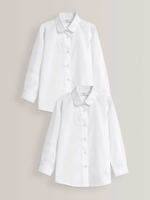 Рубашка школьная для девочки Next 619-365, 2 шт., Белый