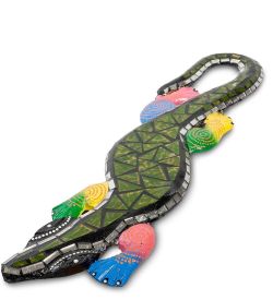 Decor and Gift 46-008 Панно «Геккон» ср. (мозаика+роспись, о.Бали)
