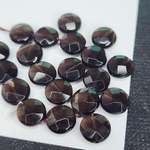 Дымчатый кварц (раухтопаз), монетка огранка, 10мм, штучно