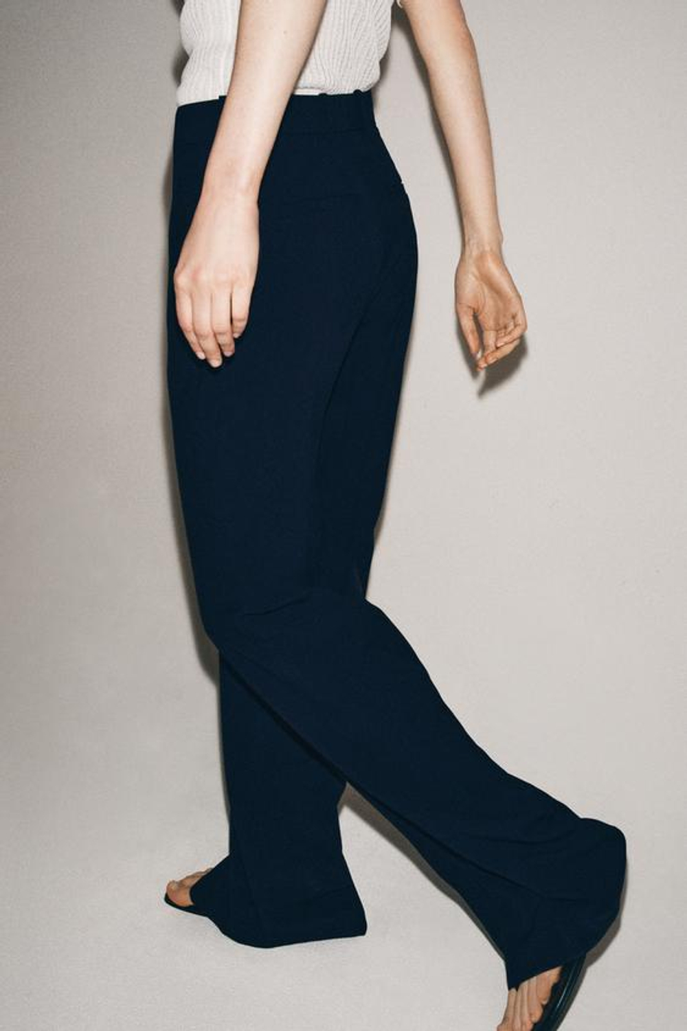 ZW COLLECTION БРЮКИ С ВЫСОКОЙ ТАЛИЕЙ - ZARA
