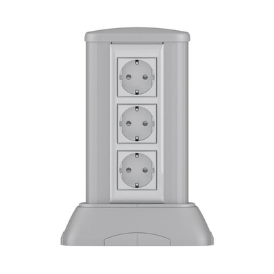 Миниколонна алюминиевая, 0.25м, цвет темно-серебристый металлик