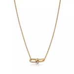 Подвеска из жёлтого золота 18k с бриллиантами, Tiffany 💎Hard Wear Double link