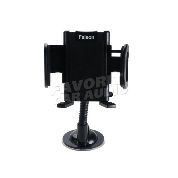 Держатель FaisON FH-111B Flex присоска шарнир черный