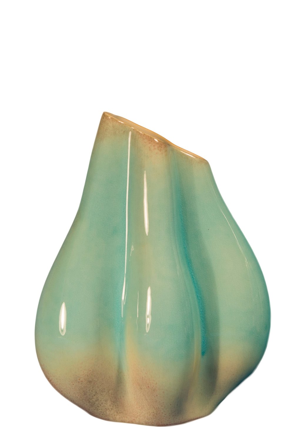 Элитная ваза декоративная керамическая низкая Paradise от S. Bernardo из Португалии