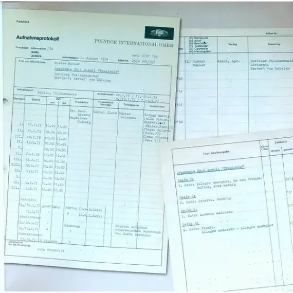 Gustav Mahler – Symphonie Nr. 6 A-moll LP