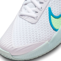 Женские Кроссовки теннисные Nike Zoom Vapor Pro 2 HC - white/lime blast/teal nebula/jade ice