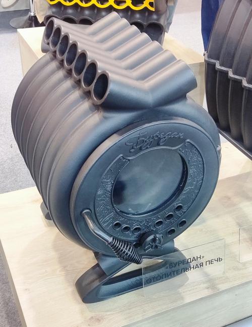 Чугунная печь длительного горения БУРЕДАН