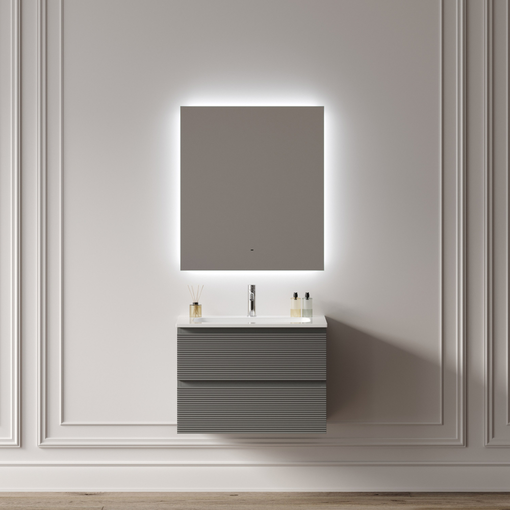 Зеркало для ванной комнаты SANCOS Square 2.0 800х700 led подсветка 2700K/4000K/5000K SQ2.800