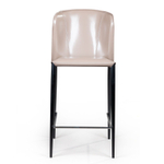 Стул полубарный Albert, кожа капучино