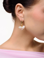 Серьги "White Berry" Gold