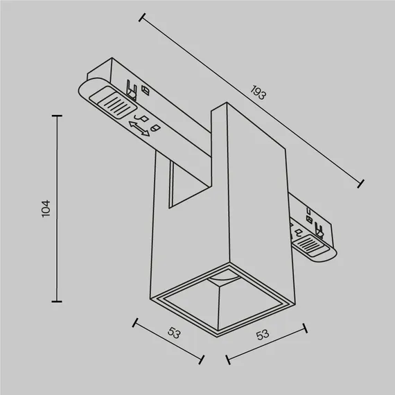 Трековый светильник Альфа / Alfa Exility 2700-6000K 7Вт 50° Dim Smart Technical tr121-4-7w-ds-bs