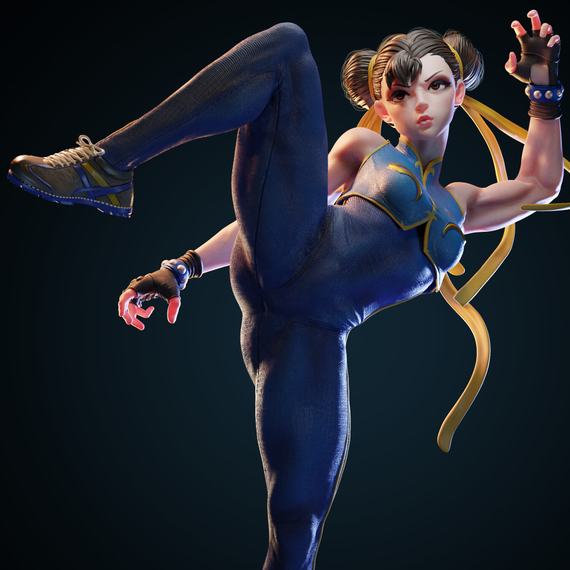 Chun Li battle pose - Street Fighter