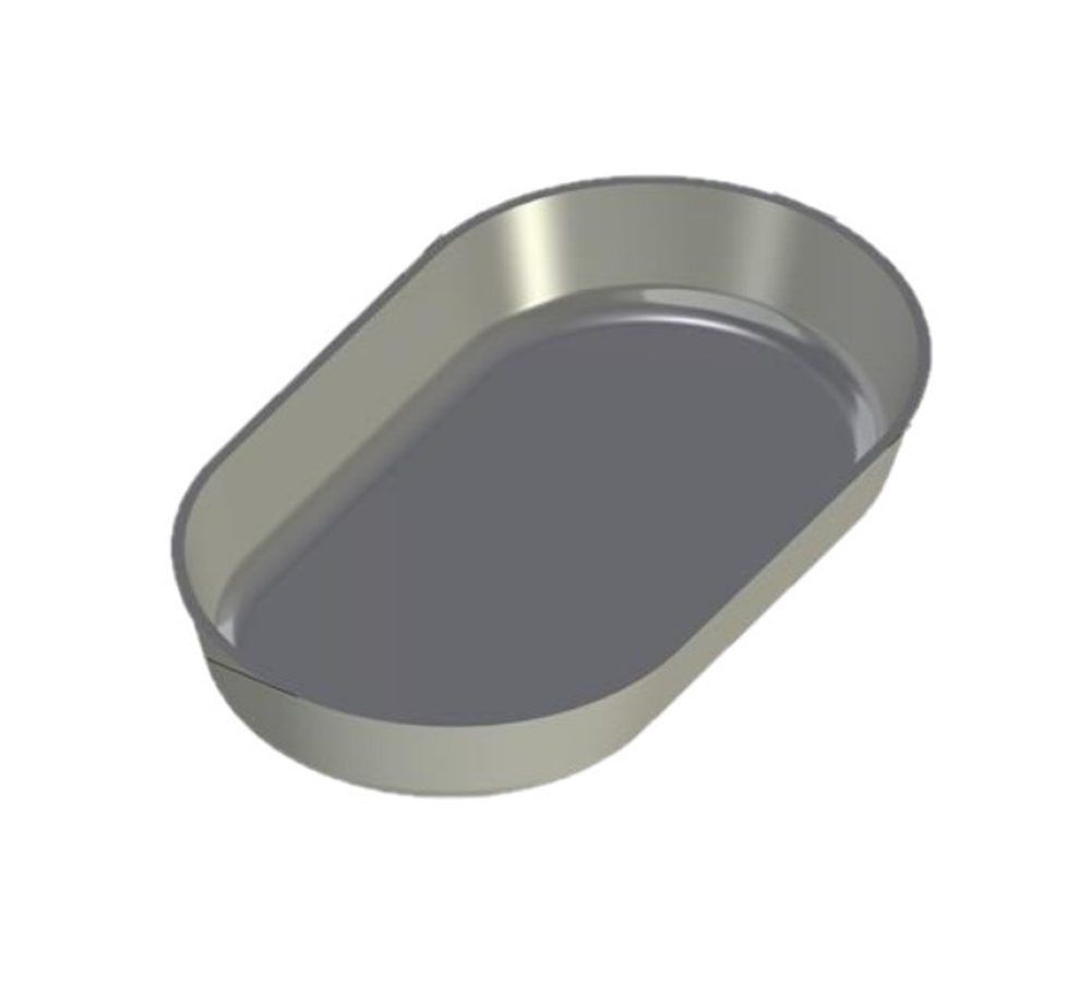 Форма для выпечки хлеба овальная 242х142х37 мм