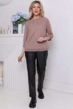 Блуза Воздушный шифон (пудра,нью) Diolche (Акция)