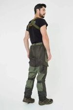 Демисезонный мужской костюм Onerus Горный -5 (Таслан,Флис) Тёмный хаки