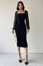 Платье мод. 00153, черный