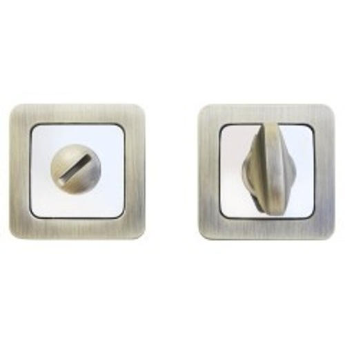 Завертка сантех. к ручкам АЛЛЮР АРТ ВК-S1 МАВ/СР  (4132) мат.бронза/хром  /11454