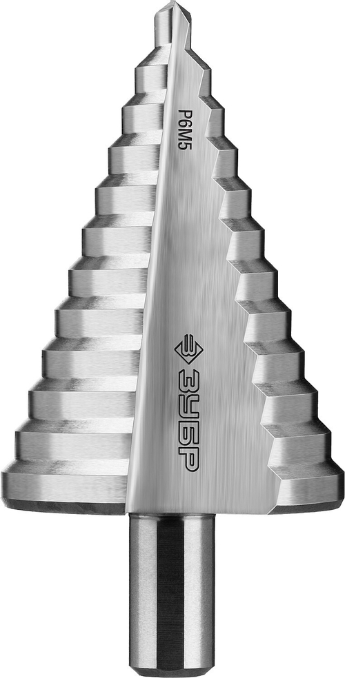 Сверло ступенчатое, 6-52мм, 12 ступеней, ЗУБР, серия Профессионал