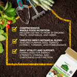 NaturesPlus, Source of Life Garden®, органические мультивитамины для мужчин, одна таблетка в день, без железа, 30 веганских таблеток