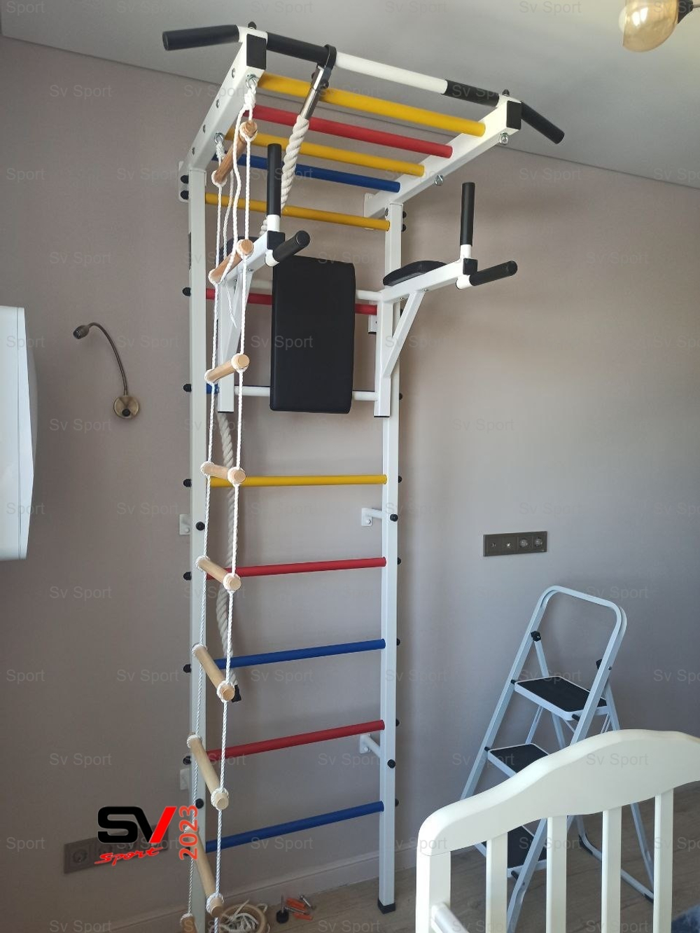 Монтаж шведской стенки Sv Sport в бетонные, кирпичные стены