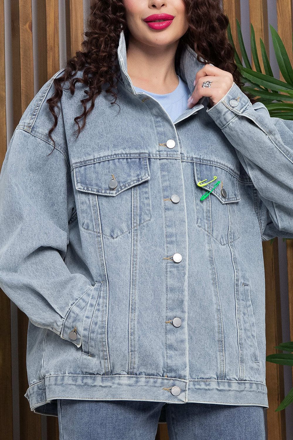 Жакет джинсовый Милана (серо-голубая) Б13370-4М LT Collection
