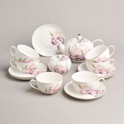 ЧАЙНЫЙ СЕРВИЗ LEFARD "IRISES" НА 6 ПЕР. 14 ПР. (КОР=2НАБ.)