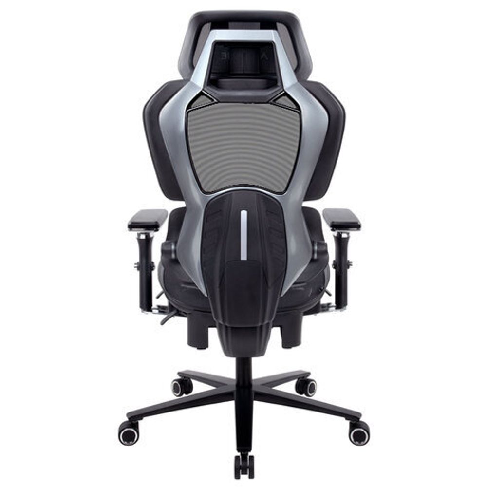 Кресло ATRONE (АТРОН) "Optimus ER-707", адаптивный механизм со слайдером, сетка, черный/серый, 532967