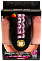 Сдвоенный реалистичный фаллоимитатор Double Dong (42 см) (Цвет: телесный)