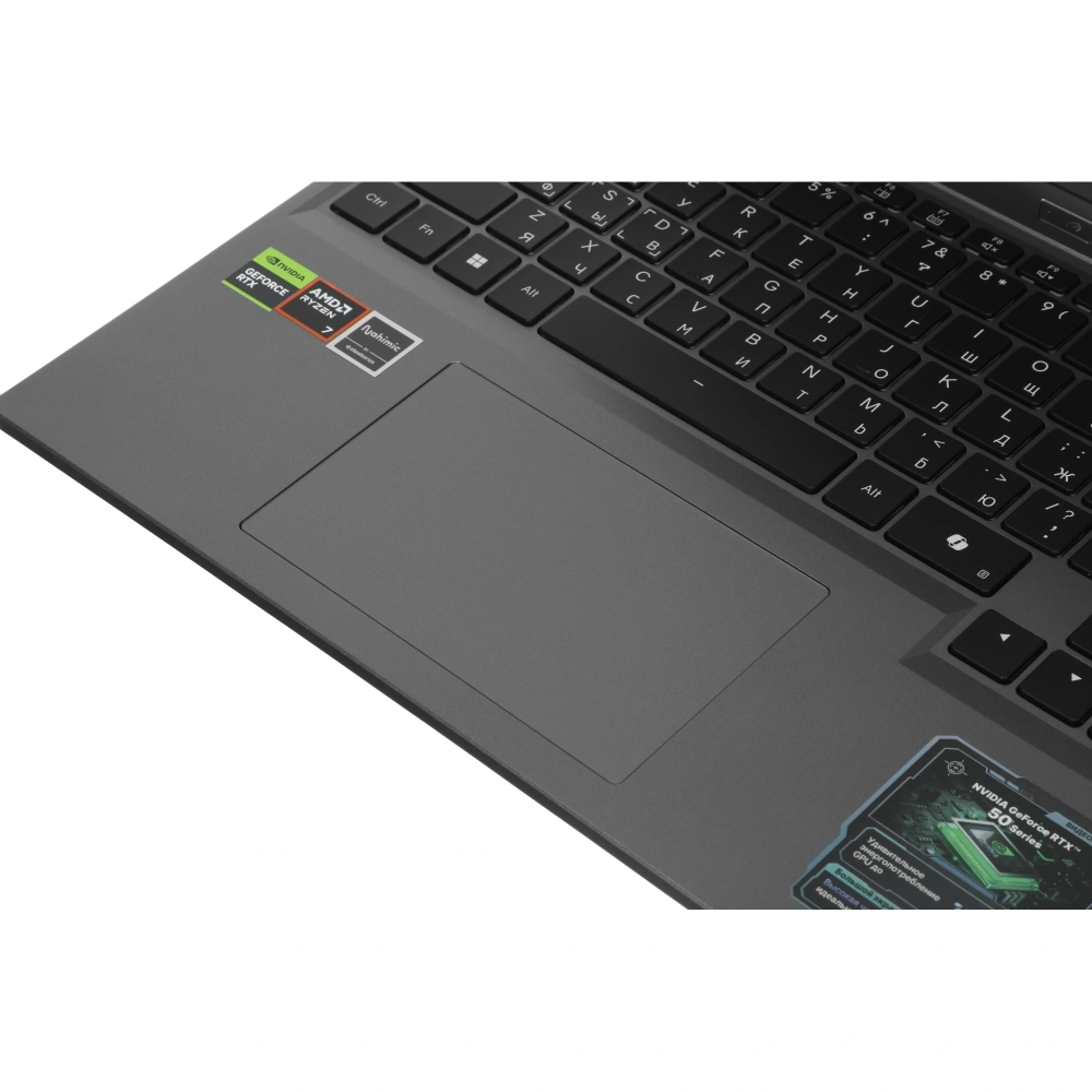 Ноутбук Maibenben X16C-R72555 Ryzen 7 H255 16Gb SSD512Gb NVIDIA GeForce RTX5050 8Gb 16" IPS FHD+ (1920x1200) Windows 11 Home grey WiFi BT Cam 5200mAh (X16C-R725550F44HG4E10)