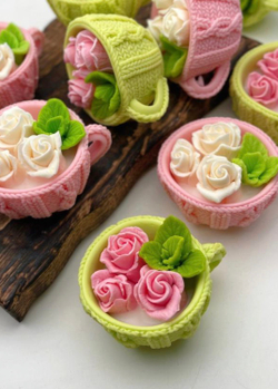 "Чашка с розами" мыло