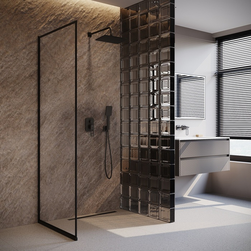 Душевая система Slide IDDIS, черный матовый