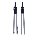 Готовальня 9 предм: циркуль мет, грифели, циркуль-измеритель, 4 лин, пласт.футляр