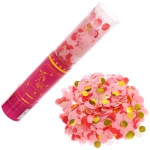 Пневмохлопушка 30 см «Карнавал» конфетти (оттенки красного)