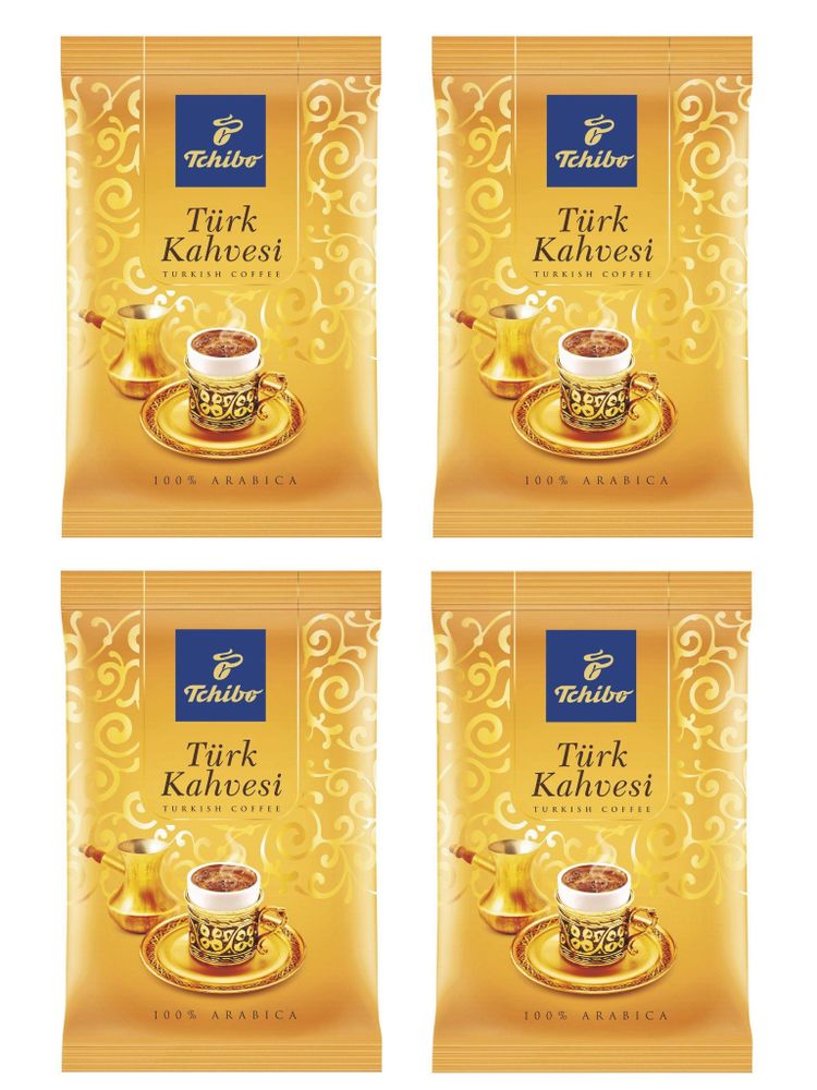 Кофе молотый турецкий Tchibo Turk Kahvesi 100 г x 4 шт