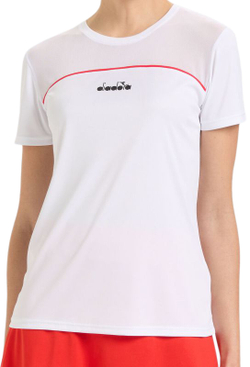 Женская теннисная футболка Diadora L. SS Core T-Shirt - White