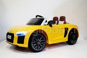 Детский электромобиль River Toys AUDI R8 желтый